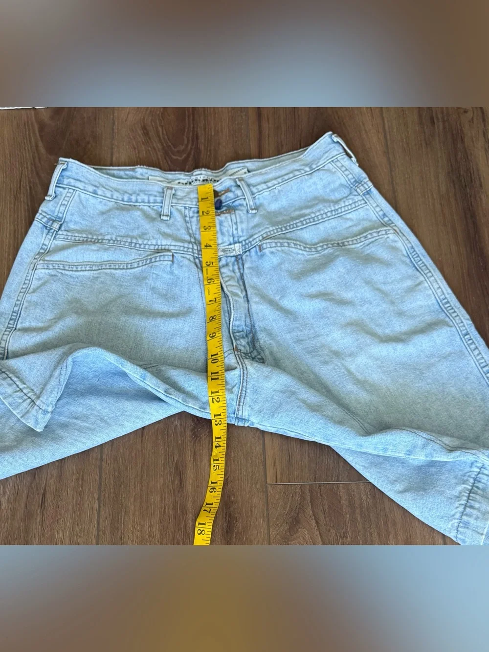 Vintage Girbaud Denim Shorts USA Made 32 Light Wash 90s Men
